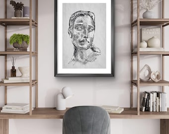 Modern Female Portrait Fine Art Print