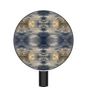 AtOneCreations, Tech Accessories, magnetic induction charger, Winter Sky