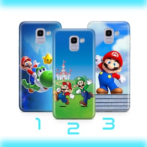 Super Mario 9 Handy Hülle Für Samsung Galaxy A3 A5 A6 A7 A8 J3 J5 J6 J7 Vintage Videospiel Brüder Luigi Bros Dinosaurier Prinzessin
