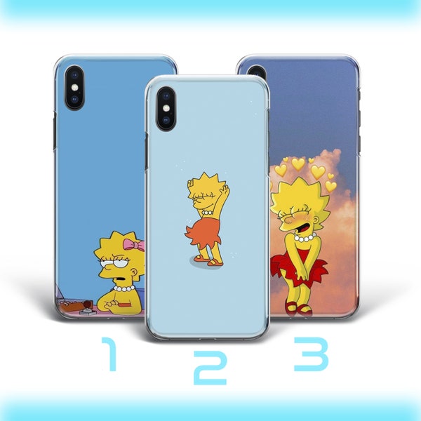 Lisa 7 Phone Case Cover For Apple iPhone 5 SE 2020 2022 6 7 8 X Xs XR MaX PLuS Simpson Funny Cartoon Character Daughter Smart Cute Sarcastic