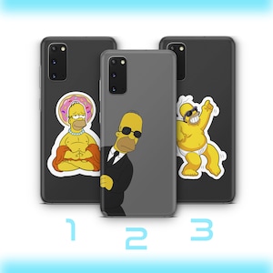 Homer 4 Phone Case Cover For Samsung Galaxy S20 S21 S22 S23 S24 FE S25 Plus Ultra Simpson Funny Cartoon Character Dad Father Lazy Sarcastic