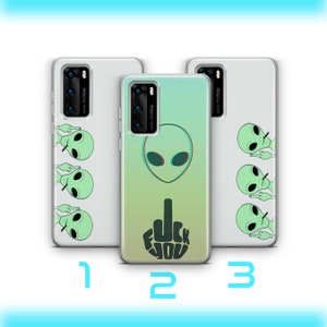 Aliens 3 Huawei P9 P10 P20 P30 P40 Lite PRO Plus LG G5 G6 Phone Case Cover Street Art Graffiti Alien Design Picture UFO From Outter Space