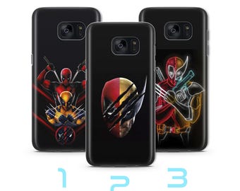Deadpool Wolverine 4 Phone Case Cover For Samsung Galaxy S5 S6 S7 S8 S9 Edge Plus LTE NEO Model American Superhero Crazy Guy Claw Hands Hero