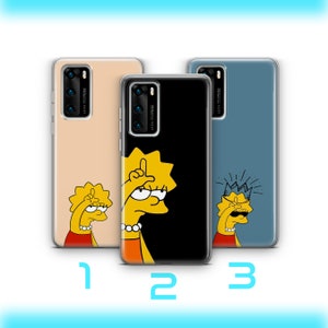 Lisa 2 Phone Case Cover For Huawei P9 P10 P20 P30 P40 Lite PRO Plus LG G5 G6 Simpson Funny Cartoon Character Daughter Smart Cute Sarcastic