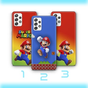 Super Mario 3 Handy Fall Hülle für Samsung A12 A32 A52 72 20 30 A50 70 A31 A51 A71 Vintage Videospiel Brothers Luigi Bros Dinosaurs Princess