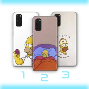 Homer 9 Phone Case Cover For Samsung Galaxy S20 S21 S22 S23 S24 FE S25 Plus Ultra Simpson Funny Cartoon Character Dad Father Lazy Sarcastic
