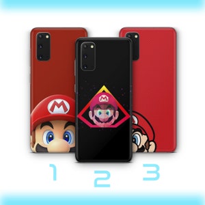 Super Mario 7 Handytasche Hülle für Samsung Galaxy S20 S21 S22 S23 S24 FE S25 Plus Ultra Vintage Videospiel Brüder Luigi Bros Dino Prinzessin