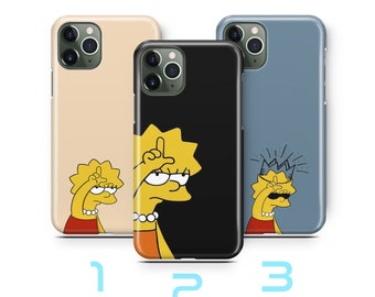 Lisa 2 Telefoon Case Cover Voor Apple iPhone 11 12 13 14 15 16 PRO PLuS Mini MAX Simpson Grappige Cartoon karakter Dochter Smart Leuke Sarcastisch