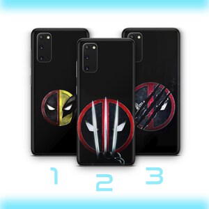 Deadpool Wolverine 9 Phone Case Cover For VARIOUS Samsung Galaxy Models American Superhero Crazy Guy Claw Hands Hero
