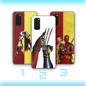 Deadpool Wolverine 1 Phone Case Cover For VARIOUS Samsung Galaxy Models American Superhero Crazy Guy Claw Hands Hero