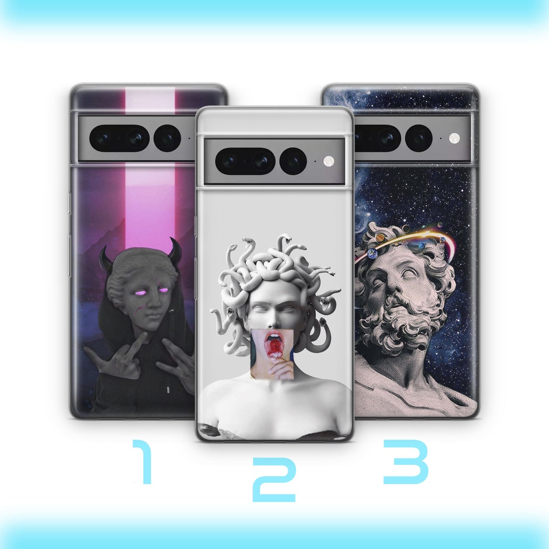 Computer Case Statues Aesthetic Abstract Art 3 Phone Case Cover for Google Pixel 6 6A 7 7A 8 ...