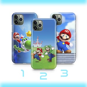 Super Mario 9 Handy Hülle Für Apple iPhone 11 12 13 14 15 16 PRO PLUS Mini MAX Vintage Videospiel Brüder Luigi Bros Dinosaurier Prinzessin