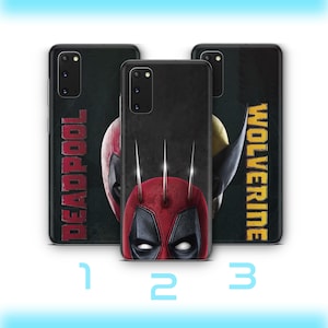 Deadpool Wolverine 2 Phone Case For Samsung Galaxy S20 S21 S22 S23 S24 FE S25 Plus Ultra Edge American Superhero Crazy Guy Claw Hands