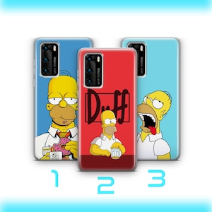 Homer 8 Phone Case Cover For Huawei P9 P10 P20 P30 P40 Lite PRO Plus LG G5 G6 Simpson Funny Cartoon Character Dad Father Lazy Sarcastic