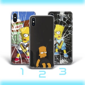 Bart 2 Telefoon Case Cover Voor Apple iPhone 5 SE 2020 2022 6 7 8 X Xs Xr MaX Plus Geïnspireerd Grappige Cartoon Simpson Marge Homer Lisa Oude TV Show
