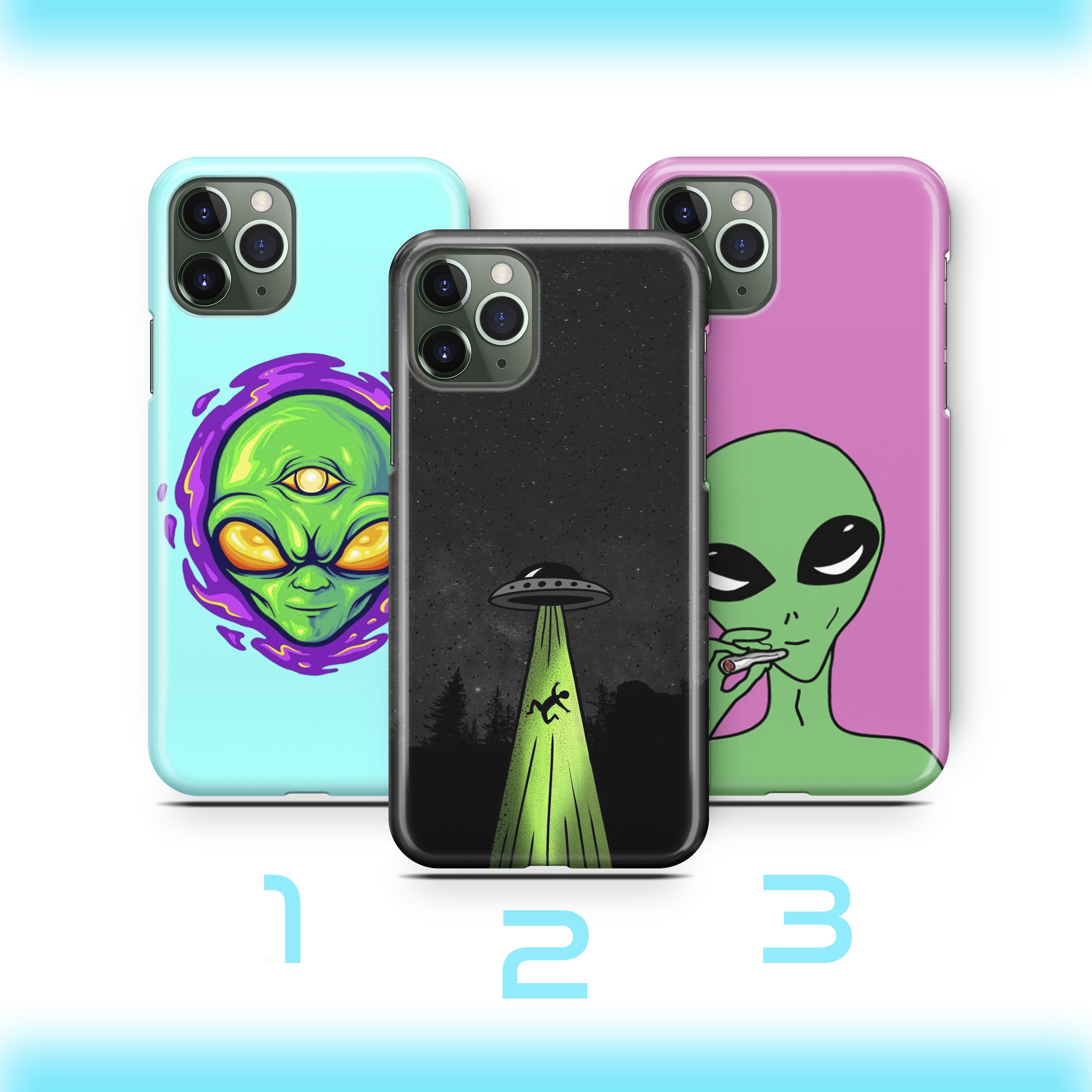 Aliens 5 Phone Case for iPhone 11 12 13 14 15 16 E 17 Air PRO Plus Mini Max  Street Art Graffiti Alien Design Picture UFO From Outter Spac - Etsy