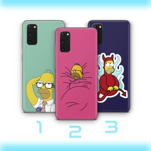 Homer 6 Phone Case Cover For VARIOUS Samsung Galaxy Models Simpson Funny Cartoon Character Dad Father Lazy Sarcastic