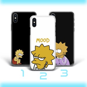 Lisa 5 Telefoon Case Cover Voor Apple iPhone 5 SE 2020 2022 6 7 8 X Xs XR MaX PLuS Simpson Grappige Cartoon Karakter Dochter Smart Leuk Sarcastisch