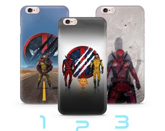 Deadpool Wolverine 6 Phone Case Cover For Apple iPhone 5 SE 2020 2022 6 7 8 X Xs XR MaX PLuS Models American Superhero Crazy Guy Claw Hands