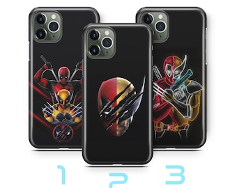 Deadpool Wolverine 4 Phone Case For iPhone 11 12 13 14 15 16 e 17 Air PRO Plus Mini Max Model American Superhero Crazy Guy Claw Hand Hero