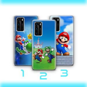 Super Mario 9 Huawei P9 P10 P20 P30 P40 Lite PRO Plus LG G5 G6 Phone Case Cover Vintage Video Game Brothers Luigi Bros Dinosaurs Princess