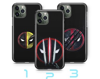 Deadpool Wolverine 9 Phone Case For iPhone 11 12 13 14 15 16 e 17 Air PRO Plus Mini Max Model American Superhero Crazy Guy Claw Hand Hero