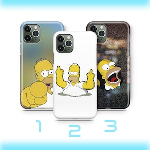 Homer 7 Phone Case Cover For Apple iPhone 11 12 13 14 15 16 PRO PLuS MiNI MAX Simpson Funny Cartoon Character Dad Father Lazy Sarcastic