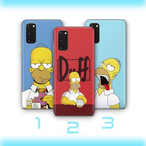 Homer 8 Phone Case Cover For Samsung Galaxy S20 S21 S22 S23 S24 FE S25 Plus Ultra Simpson Funny Cartoon Character Dad Father Lazy Sarcastic