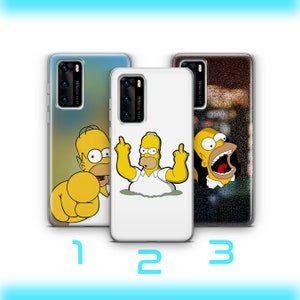 Homer 7 Phone Case Cover For Huawei P9 P10 P20 P30 P40 Lite PRO Plus LG G5 G6 Simpson Funny Cartoon Character Dad Father Lazy Sarcastic