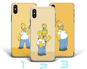 Homer 2 Phone Case Cover For Apple iPhone 5 SE 2020 2022 6 7 8 X Xs XR MaX PLuS Simpson Funny Cartoon Character Dad Father Lazy Sarcastic