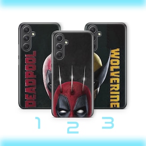 Deadpool Wolverine 2 housse de téléphone pour samsung A12 A13 A14 A15 A25 A32 A33 A34 A35 A51 A52 A53 A54 A55 A72 A73 + d'autres modèles super-héros