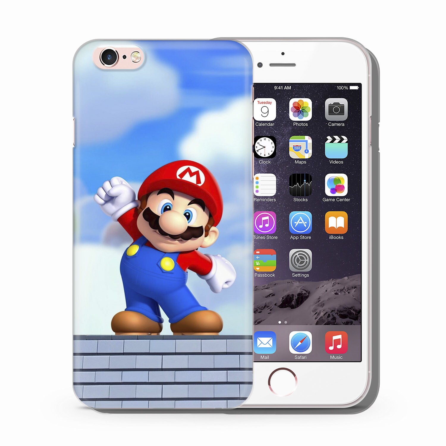 スーパーマリオ9 スマホケースカバー Apple iPhone 5 SE 2020 2022 6 7