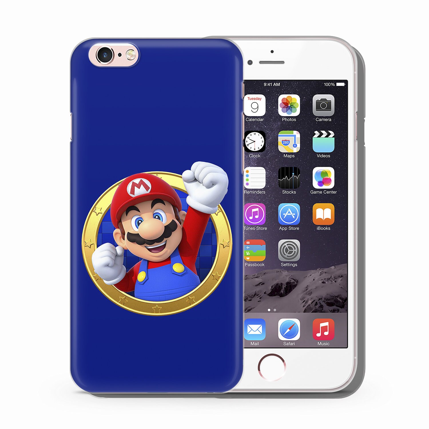 スーパーマリオ1のスマホケースカバー（Apple iPhone 5 SE 2020 2022 6