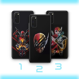 Deadpool Wolverine 4 Phone Case For Samsung Galaxy S20 S21 S22 S23 S24 FE S25 Plus Ultra Edge American Superhero Crazy Guy Claw Hands