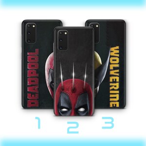 Deadpool Wolverine 2 Phone Case Cover For VARIOUS Samsung Galaxy Models American Superhero Crazy Guy Claw Hands Hero