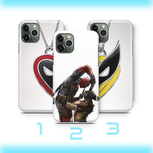 Deadpool Wolverine 3 Phone Case For iPhone 11 12 13 14 15 16 e 17 Air PRO Plus Mini Max Model American Superhero Crazy Guy Claw Hand Hero
