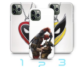 Deadpool Wolverine 3 Phone Case For iPhone 11 12 13 14 15 16 e 17 Air PRO Plus Mini Max Model American Superhero Crazy Guy Claw Hand Hero