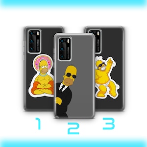 Homer 4 Phone Case Cover For Huawei P9 P10 P20 P30 P40 Lite PRO Plus LG G5 G6 Simpson Funny Cartoon Character Dad Father Lazy Sarcastic