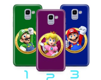 Super Mario 1 Phone Case Cover For Samsung Galaxy A3 A5 A6 A7 A8 J3 J5 J6 J7 Vintage Video Game Brothers Luigi Bros Dinosaurs Princess