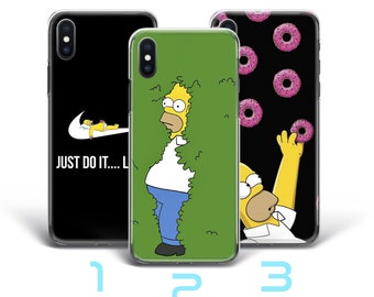 Homer 1 Phone Case Cover For Apple iPhone 5 SE 2020 2022 6 7 8 X Xs XR MaX PLuS Simpson Funny Cartoon Character Dad Father Lazy Sarcastic