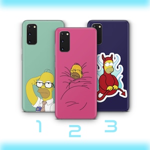 Homer 6 Phone Case Cover For Samsung Galaxy S20 S21 S22 S23 S24 FE S25 Plus Ultra Simpson Funny Cartoon Character Dad Father Lazy Sarcastic