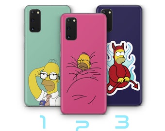 Homer 6 Phone Case For Samsung Galaxy S20 S21 S22 S23 S24 S25 FE Plus Ultra Edge Simpson Funny Cartoon Character Dad Father Lazy Sarcastic