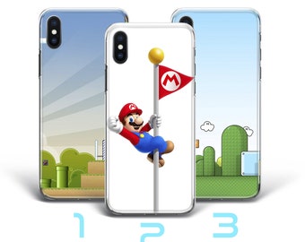 Super Mario 5 Phone Case Cover For Apple iPhone 5 SE 2020 2022 6 7 8 X Xs XR MaX PLuS Vintage Video Game Brothers Luigi Bros Dino Princess