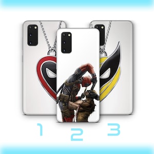 Deadpool Wolverine 3 Phone Case Cover For VARIOUS Samsung Galaxy Models American Superhero Crazy Guy Claw Hands Hero