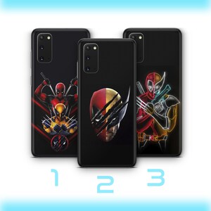 Deadpool Wolverine 4 Phone Case Cover For VARIOUS Samsung Galaxy Models American Superhero Crazy Guy Claw Hands Hero