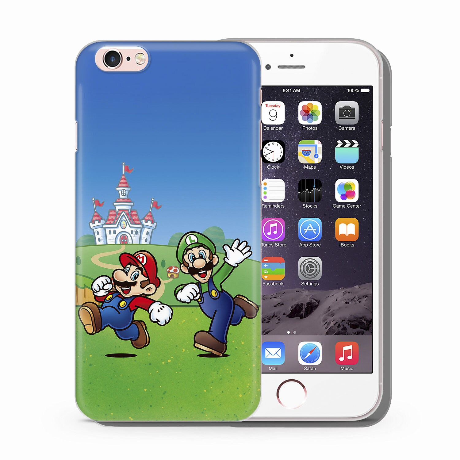 スーパーマリオ9 スマホケースカバー Apple iPhone 5 SE 2020 2022 6 7