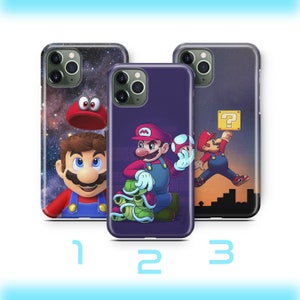 Super Mario 8 Handy Hülle Für Apple iPhone 11 12 13 14 15 16 PRO PLUS Mini MAX Vintage Videospiel Brüder Luigi Bros Dinosaurier Prinzessin