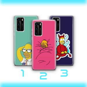 Homer 6 Phone Case Cover For Huawei P9 P10 P20 P30 P40 Lite PRO Plus LG G5 G6 Simpson Funny Cartoon Character Dad Father Lazy Sarcastic