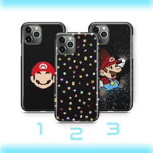 Super Mario 2 Telefoon Case Cover Voor Apple iPhone 11 12 13 14 15 16 PRO PLuS Mini MAX Vintage Video Game Brothers Luigi Bros Dinosaurus Prinses