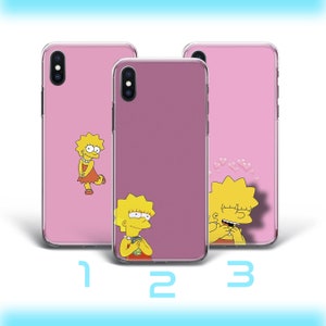 Lisa 6 Telefoon Case Cover Voor Apple iPhone 5 SE 2020 2022 6 7 8 X Xs XR MaX PLuS Simpson Grappige Cartoon Karakter Dochter Smart Leuk Sarcastisch